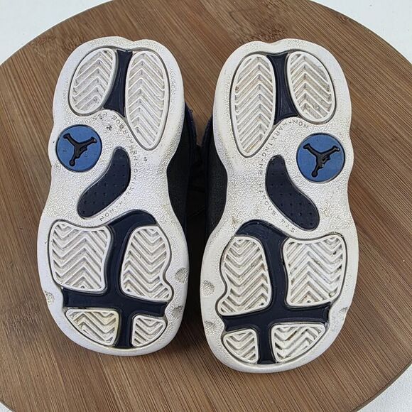 Nike Air Jordan 13 Retro TD Brave Blue Navy Flint University Black 414581-400 6C - Picture 11 of 11